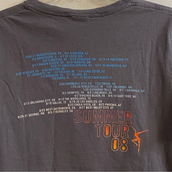 Anvil Dave Matthews Band Concert Tee T-Shirt 2008 Summer Tour Women’s Medium - Picture 12 of 15